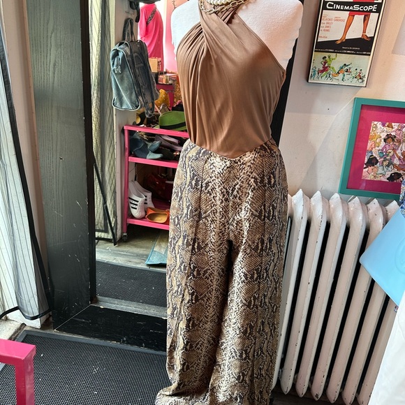 Ralph Lauren The purple Label  Saunders Python Print Palazzo Pants - Picture 7 of 13